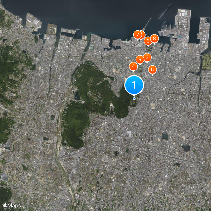 Ritsurin Garden Kaart