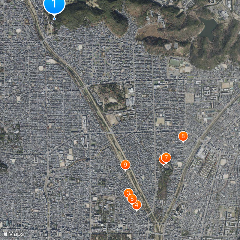 Tadasu no Mori Kaart