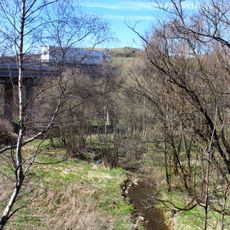 Most silnice I/6 přes Lomnický potok a silnici III/00625 v Horních Tašovicích