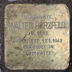 Stolperstein en memoria de Walter Herzfeld