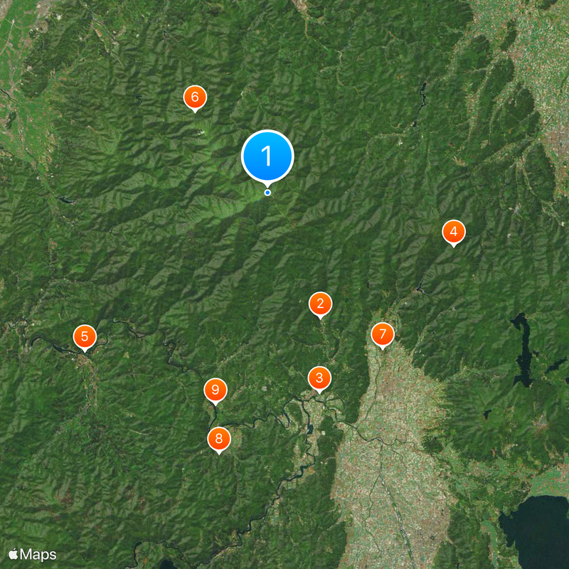 Mount Iide Map
