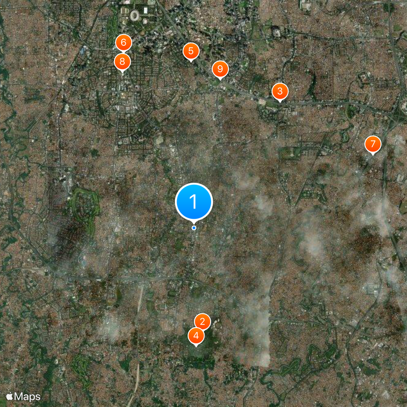 Archives nationales d'Indonésie Carte