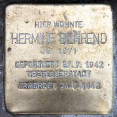 Stolperstein en memoria de Hermine Behrend