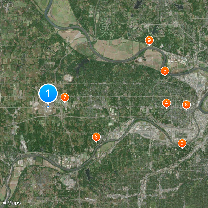 Kansas Speedway Mapa