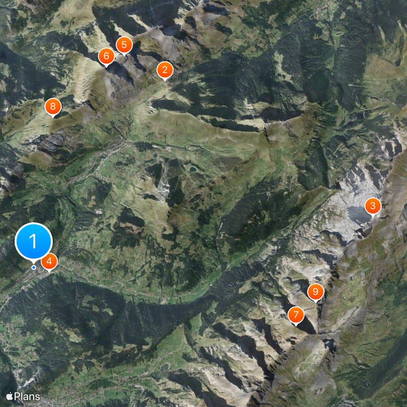 Le Grand-Bornand Mapa