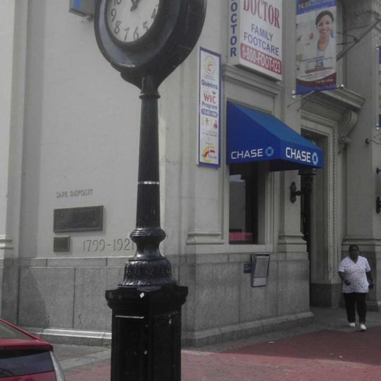 Reloj de la acera en la Avenida Jamaica