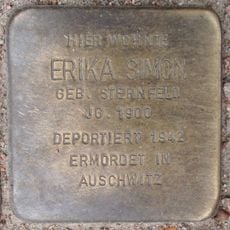 Stolperstein dedicated to Erika Simon