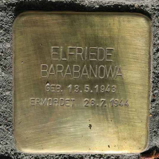 Stolperstein für Elfriede Barabanowa