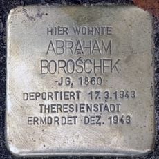 Stolperstein dedicated to Abraham Boroschek