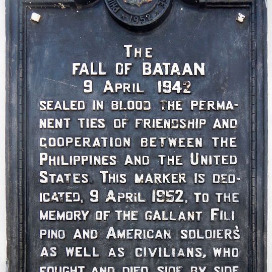The Fall of Bataan historical marker