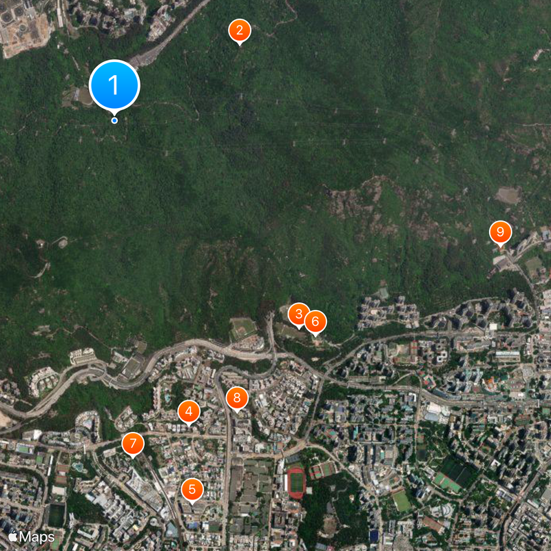 Lion Rock Tunnel Map