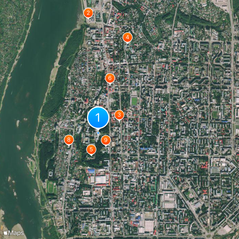 Tomsk State University Map