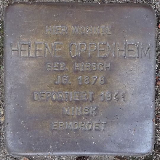 Stolperstein dedicated to Helene Oppenheim