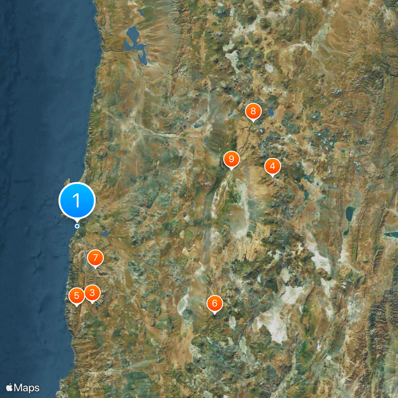 Antofagasta Region Map