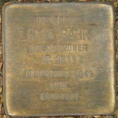 Stolperstein dedicated to Rosa Bähr