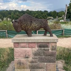 Bison aus Metall