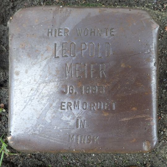 Stolperstein dedicated to Leopold Meier