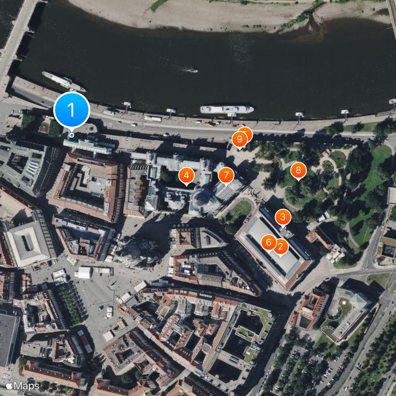 Brühl's Terrace Map