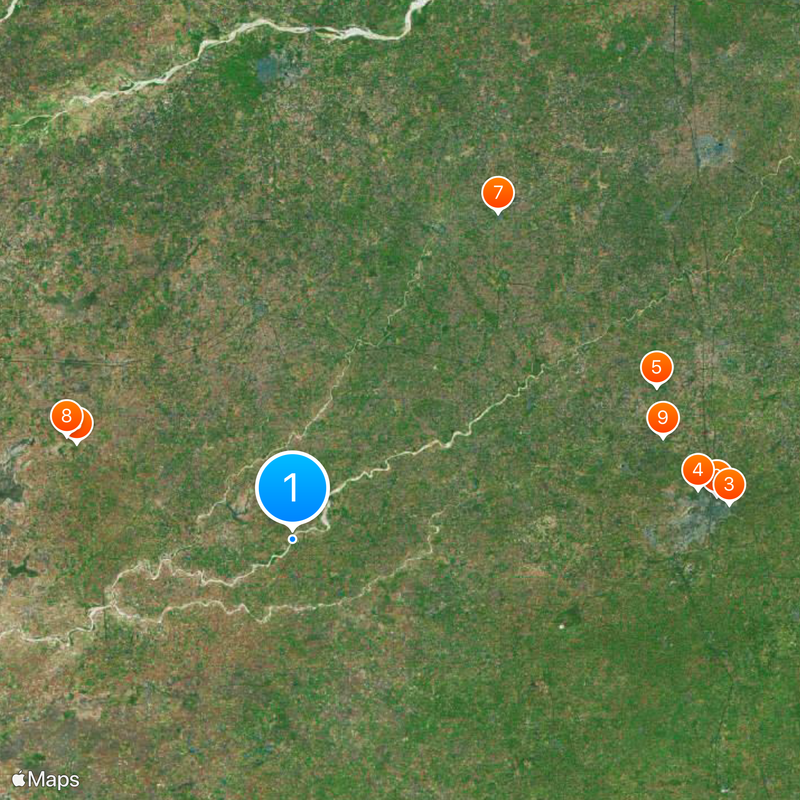 Sonnentempel Modhera Karte