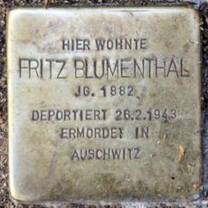 Stolperstein en memoria de Fritz Blumenthal