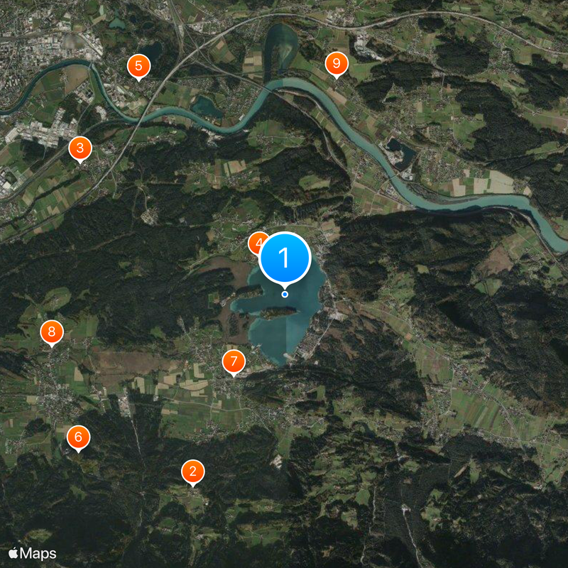 Faaker See Map