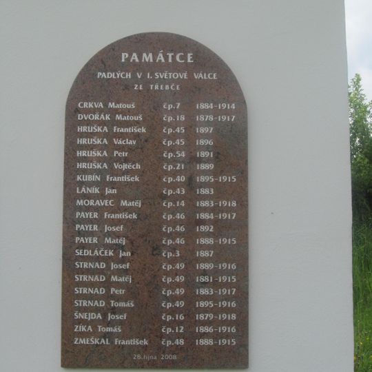 Pamětní deska v Třebči