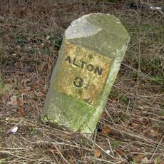 Milestone, Wadgetts Copse, opp. side to water works