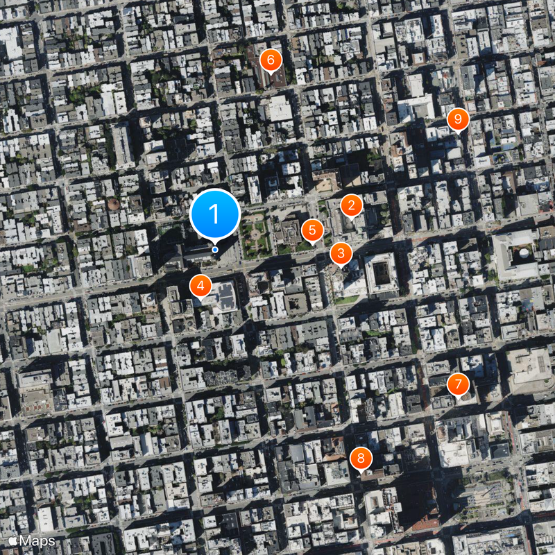 Genadekathedraal Kaart