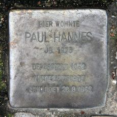 Stolperstein en memoria de Paul Hannes