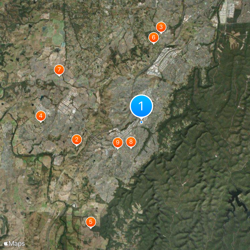 Campbelltown Stadium Mapa