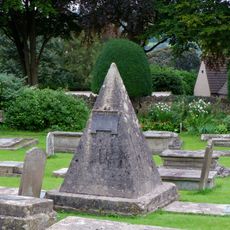 John Bryan Monument circa 25 metres in the churchyard south east of lych gate to the Church of St Mary