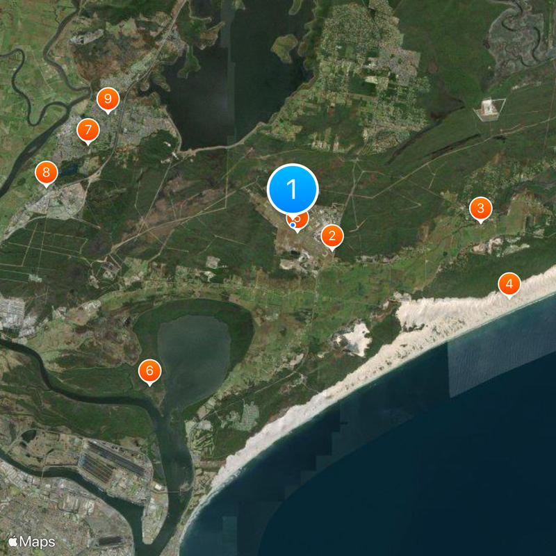 RAAF Base Williamtown Map