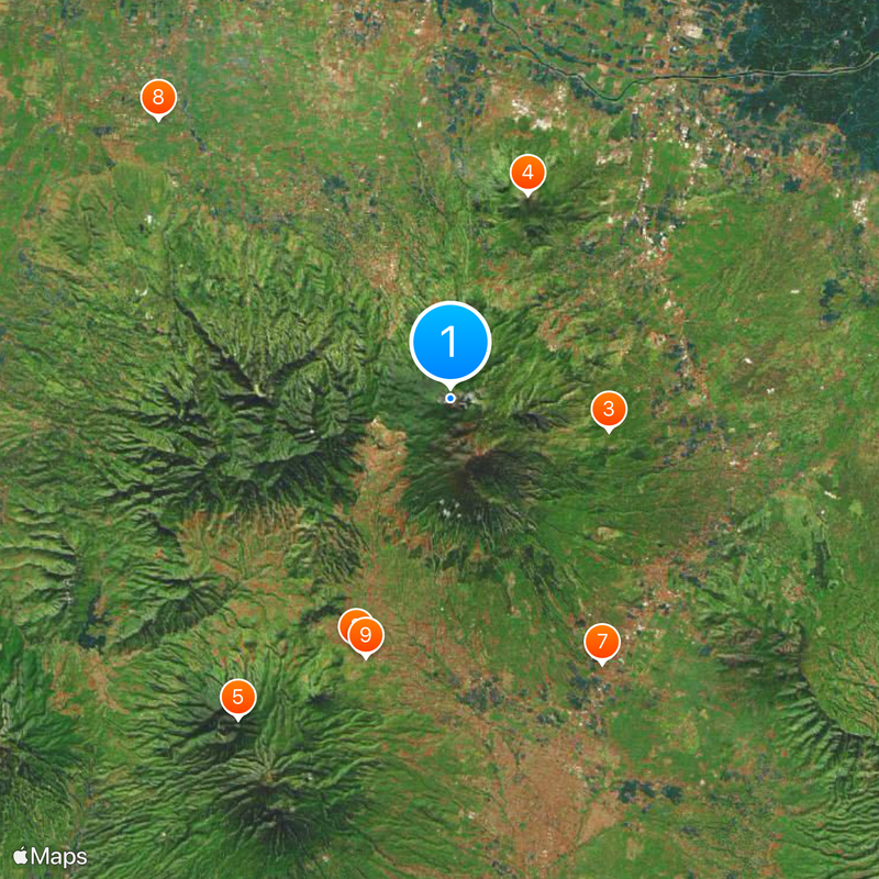 Arjuno-Welirang Carte