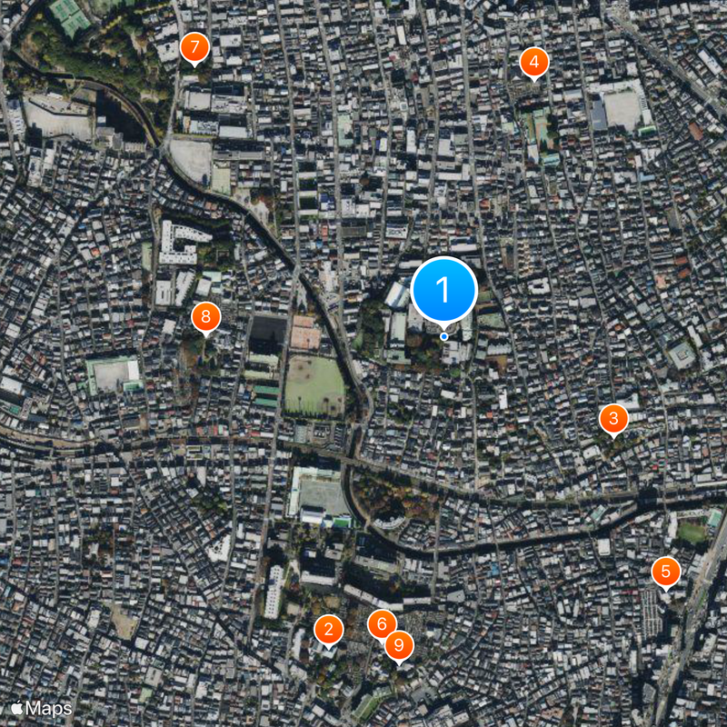Mejiro University Map