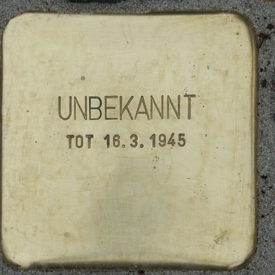 Stolperstein für Unbekannt