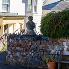 Socket Stone Of Medieval Cross In Garden South West Of Cross House