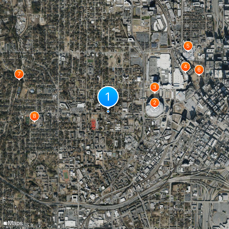 Morris Brown College Map