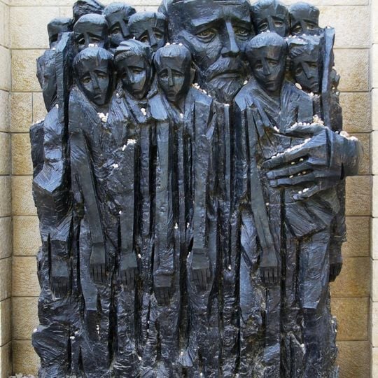 Janusz Korczak monument in Yad Vashem