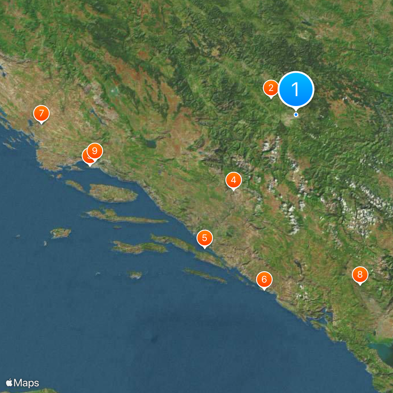 Federacja Bośni i Hercegowiny Mapa