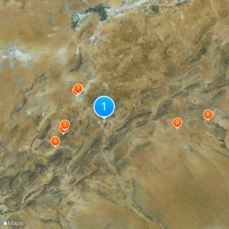 33rd parallel north Map