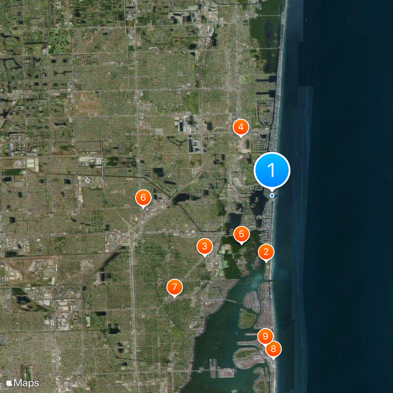 Porsche Design Tower Mappa