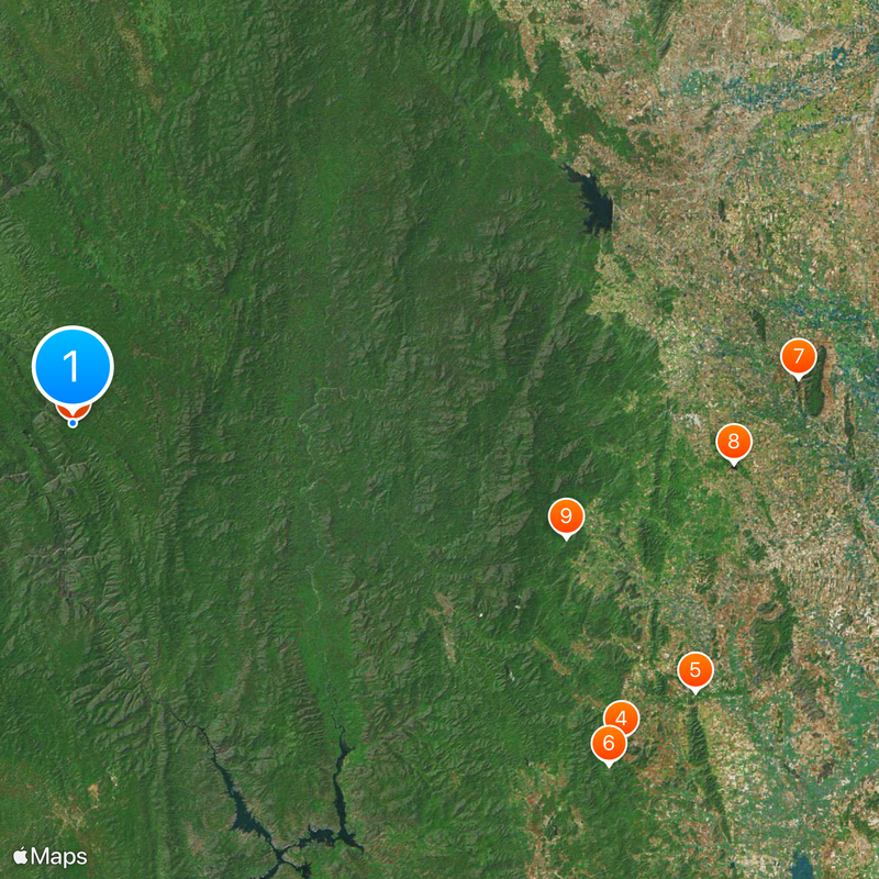 Huai Kha Khaeng Wildlife Sanctuary Map