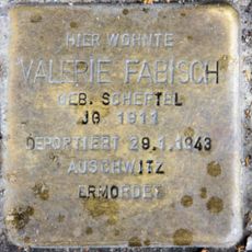 Stolperstein dedicated to Valerie Fabisch