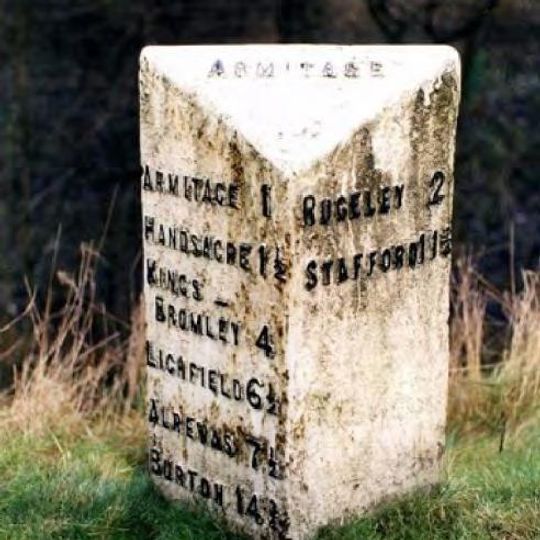 Milepost, between Armitage & Rugeley