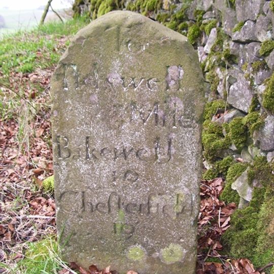 Milestone, near track to Chamber Farm