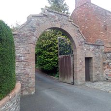 Entrance arch and gates, Braeheads House, St Boswells