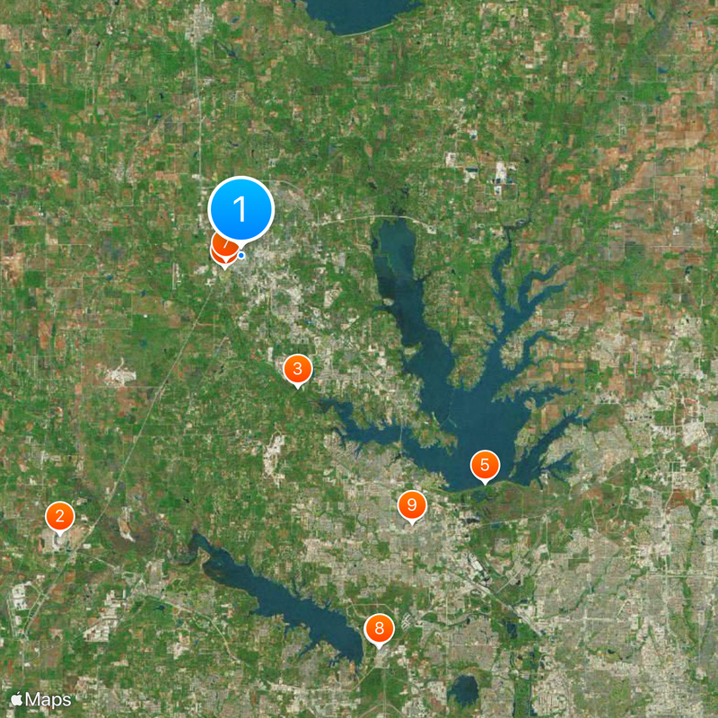 University of North Texas Map