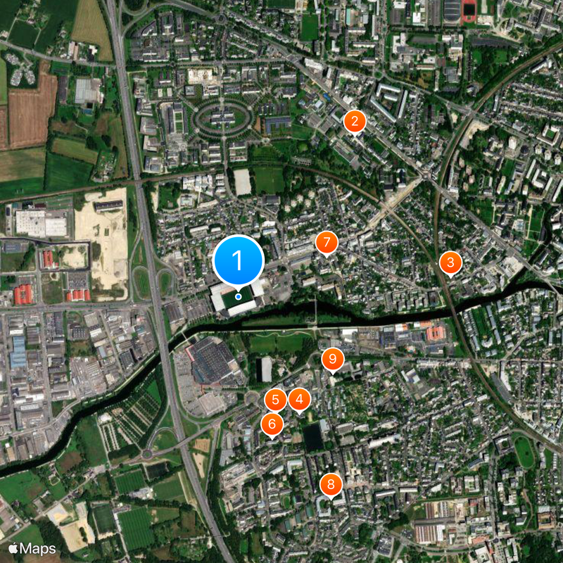 Roazhon Park Map