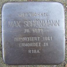 Stolperstein en memoria de Max Schönmann