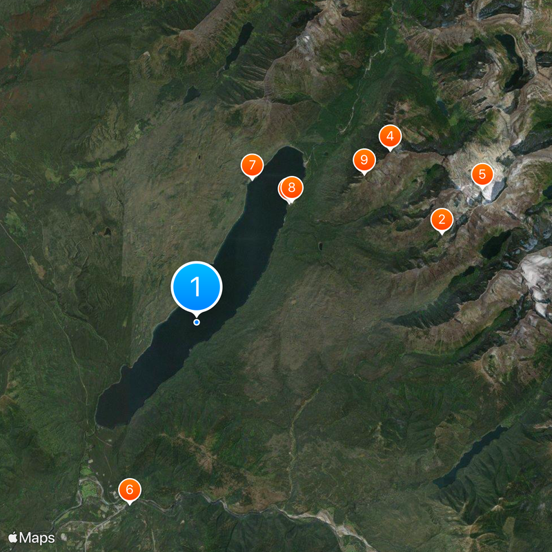 Lake McDonald Mappa